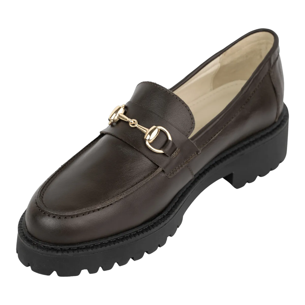 Nova: Mocassin Femmes - Cuir Marron