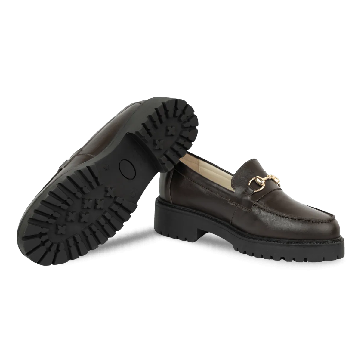 Nova: Mocassin Femmes - Cuir Marron