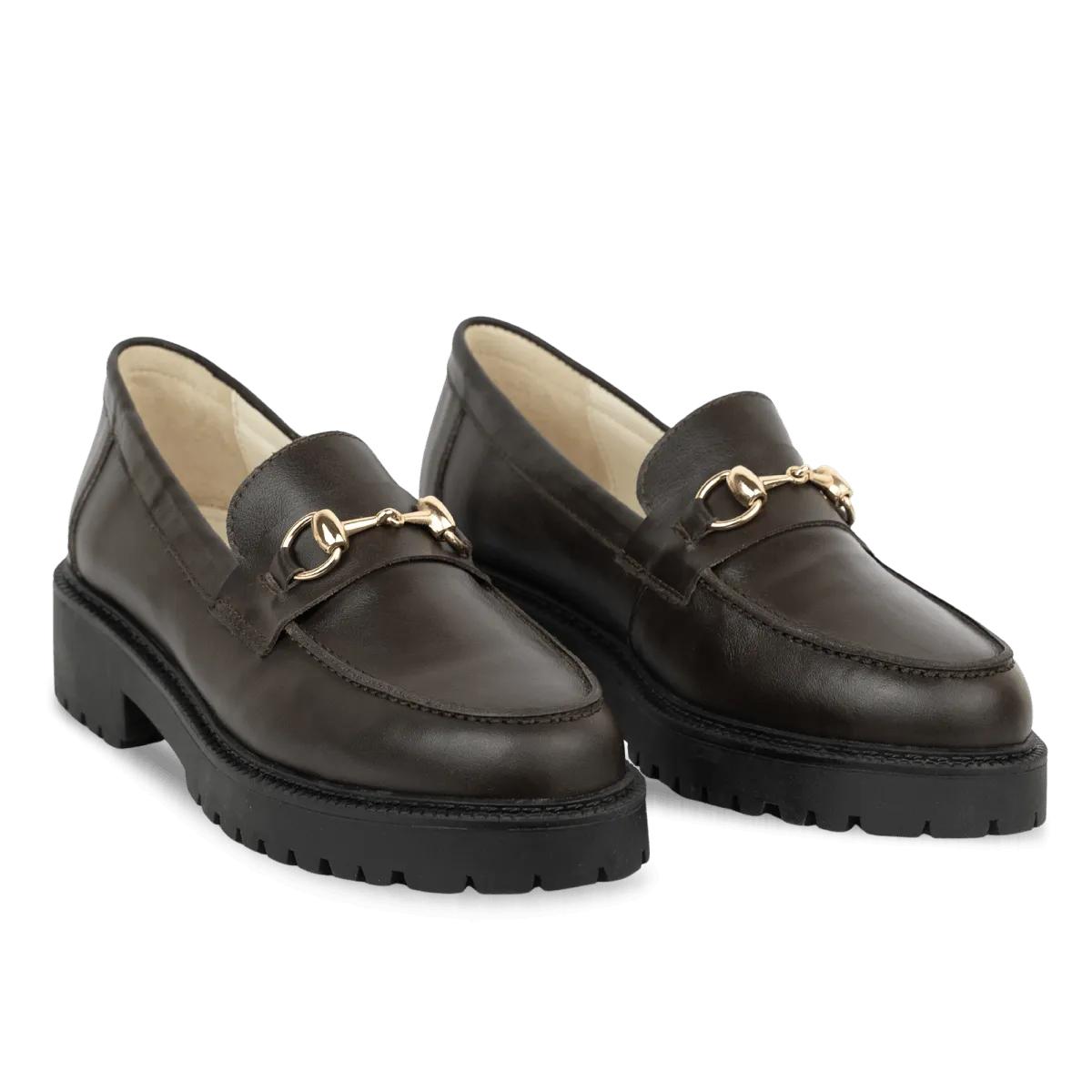 Nova: Mocassin Femmes - Cuir Marron