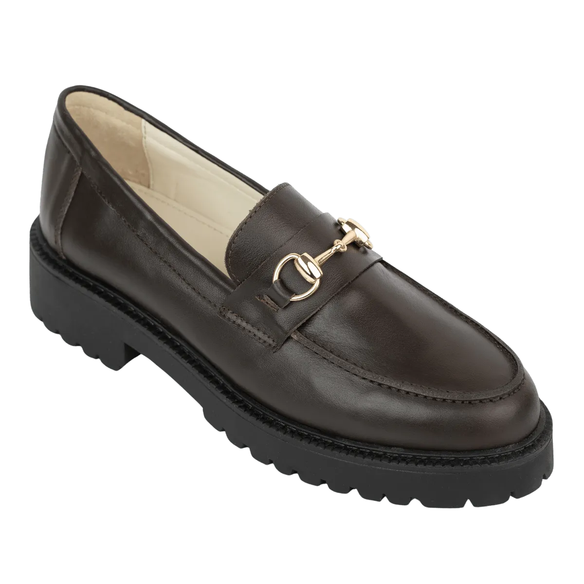 Nova: Mocassin Femmes - Cuir Marron