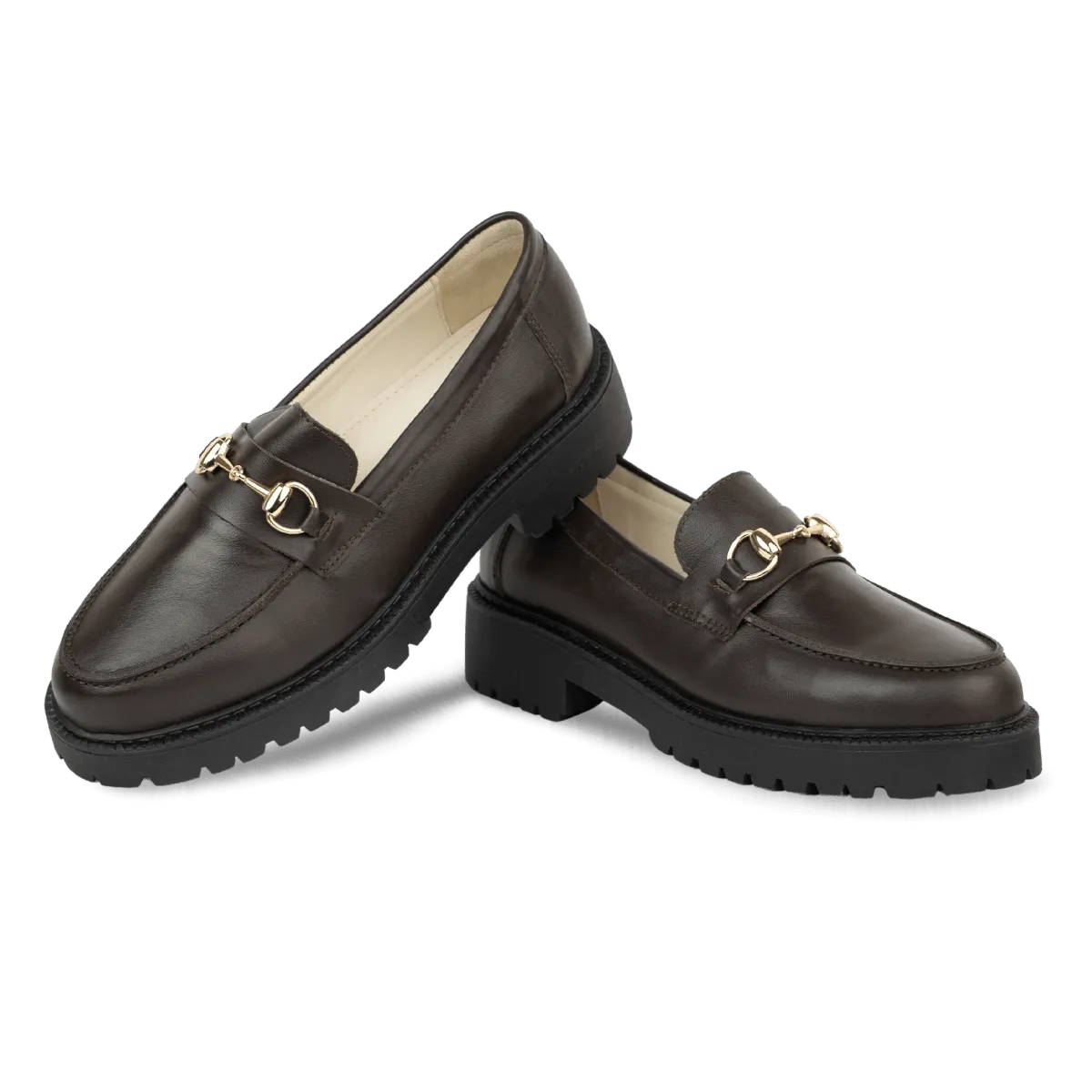 Nova: Mocassin Femmes - Cuir Marron