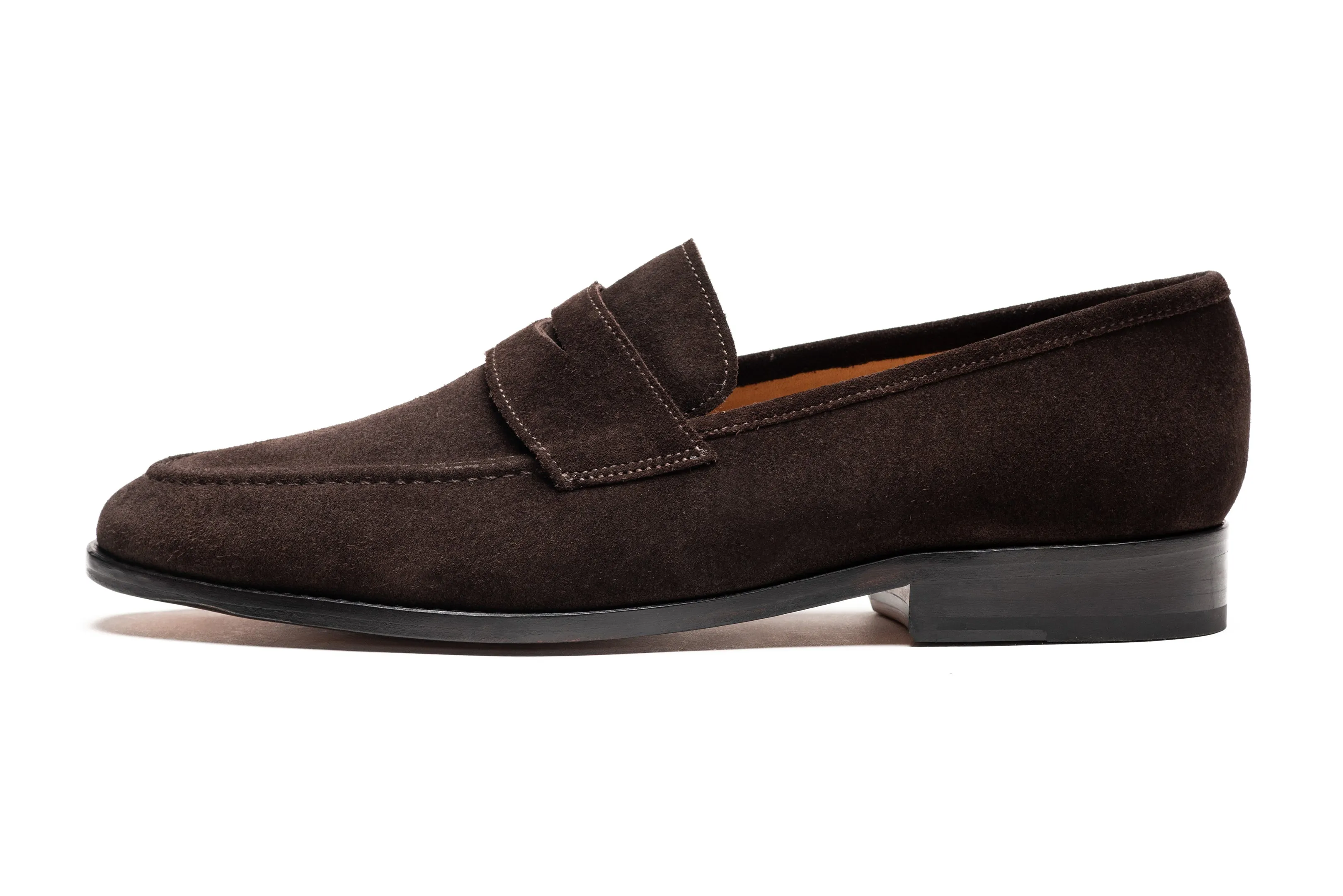 Penny Loafer - Dark Brown Suede