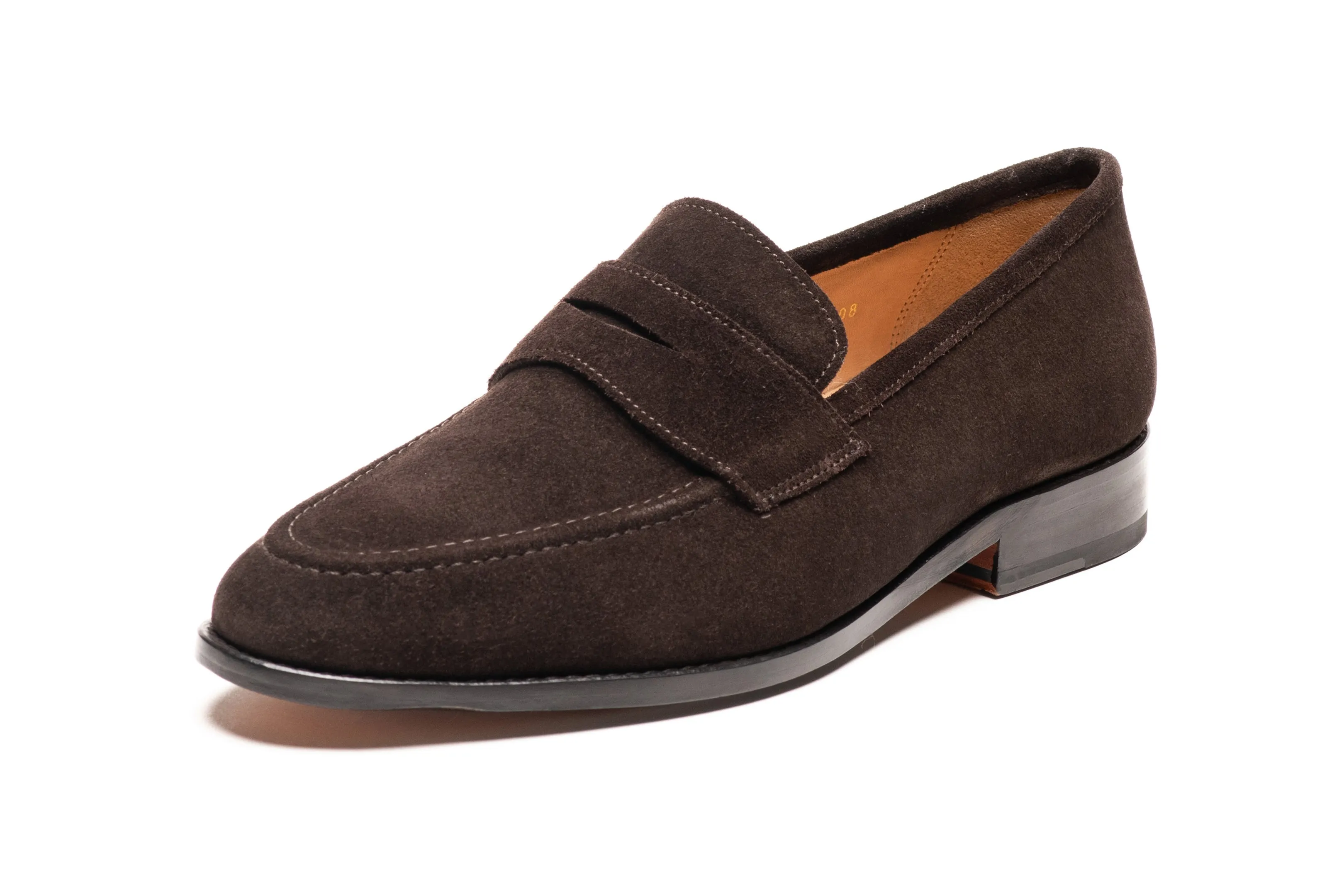 Penny Loafer - Dark Brown Suede