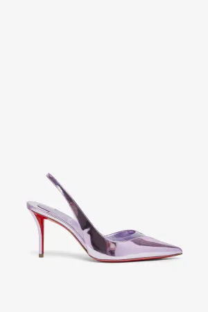 Posticha 80 metallic slingbacks