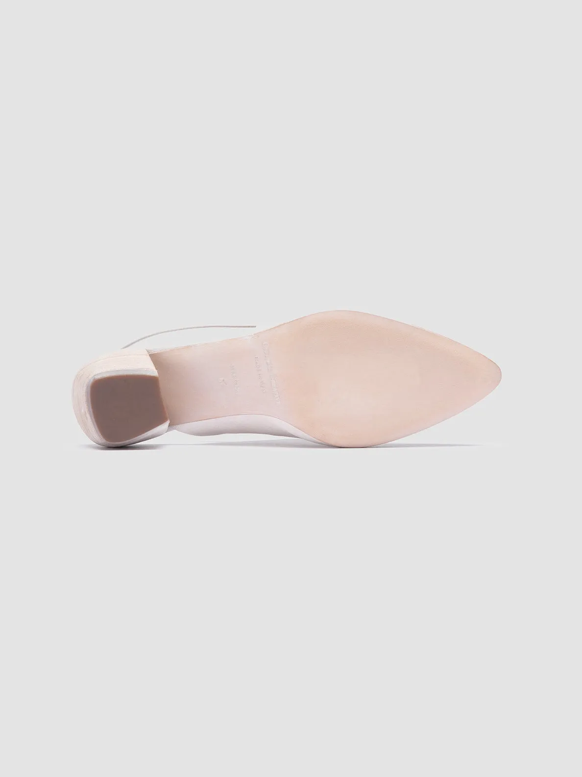 SALLY 029 - White Slingback Sandals