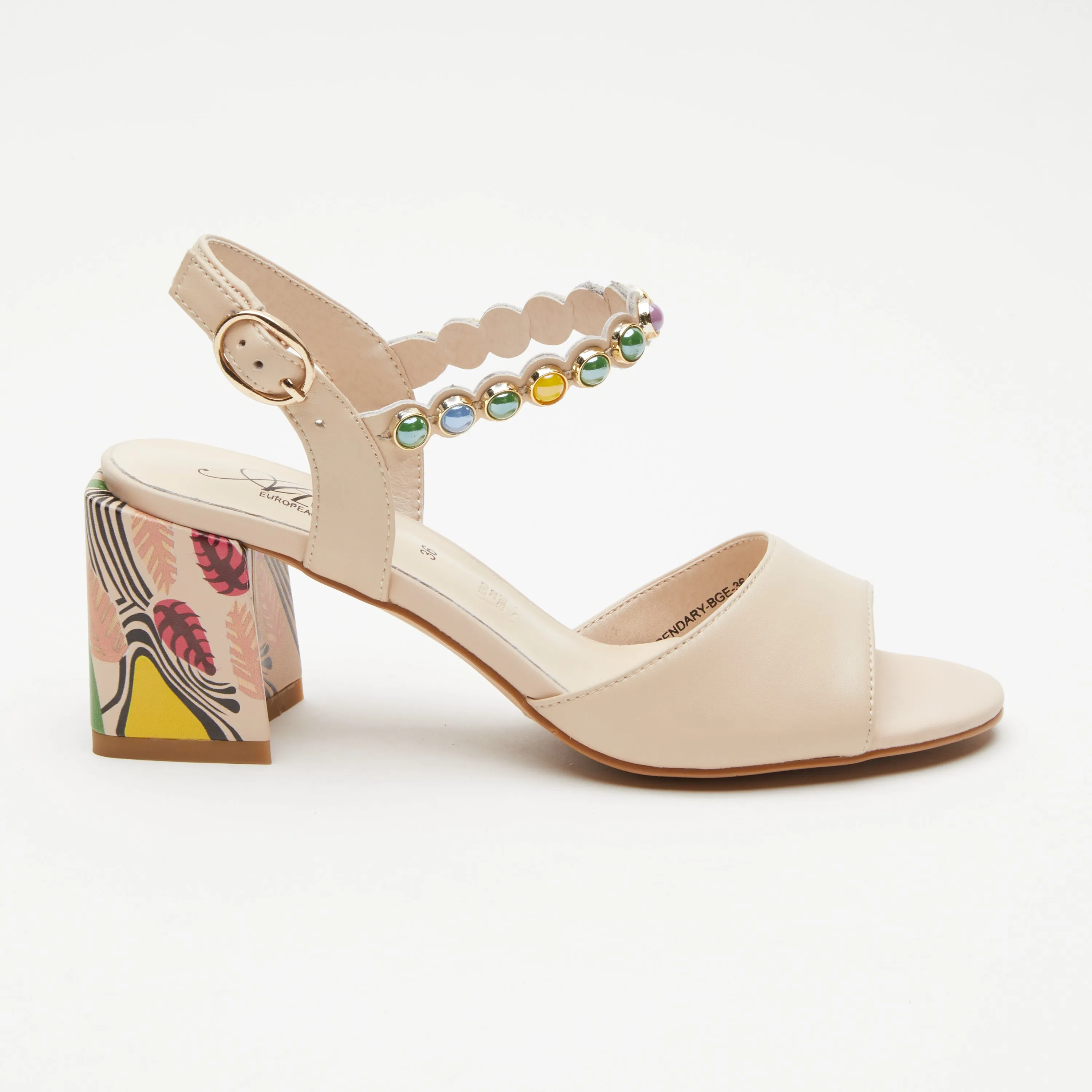 Spring Step Shoes Azura Legendary Sandals Women's Leather Multi Color 2.75" Heel
