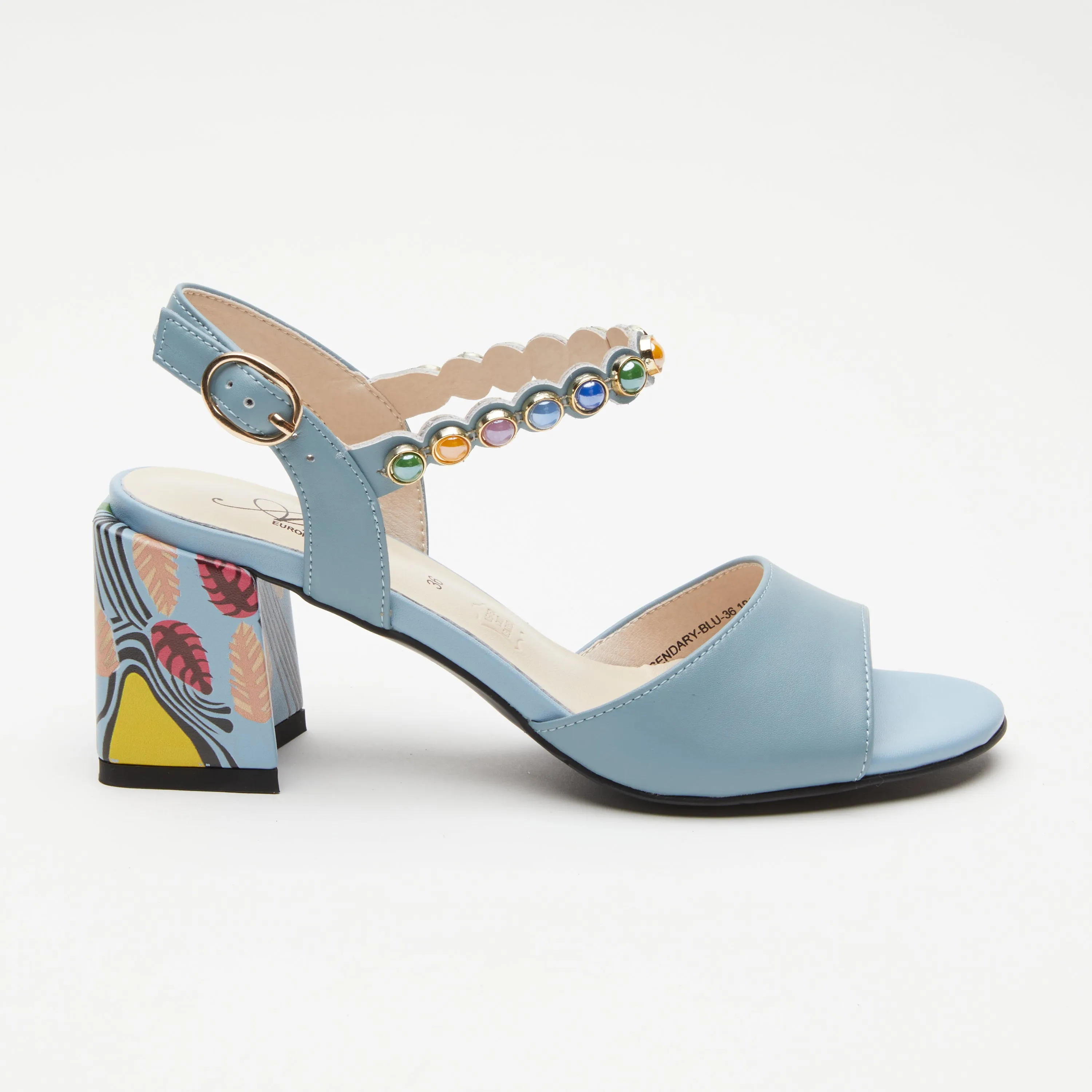 Spring Step Shoes Azura Legendary Sandals Women's Leather Multi Color 2.75" Heel