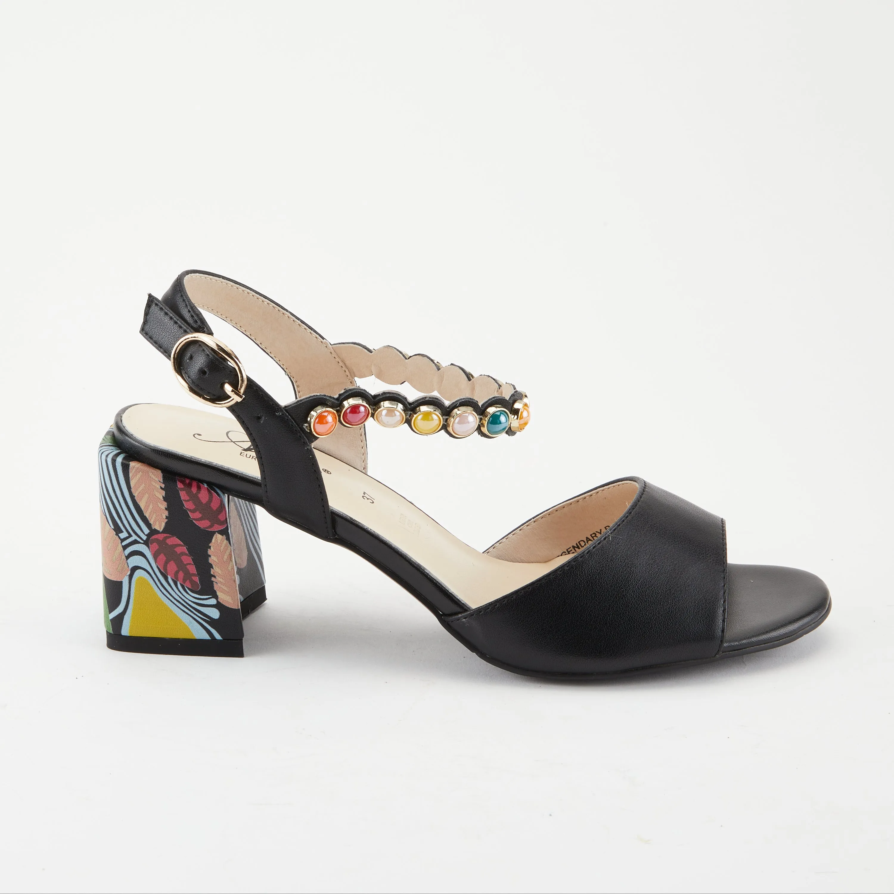 Spring Step Shoes Azura Legendary Sandals Women's Leather Multi Color 2.75" Heel