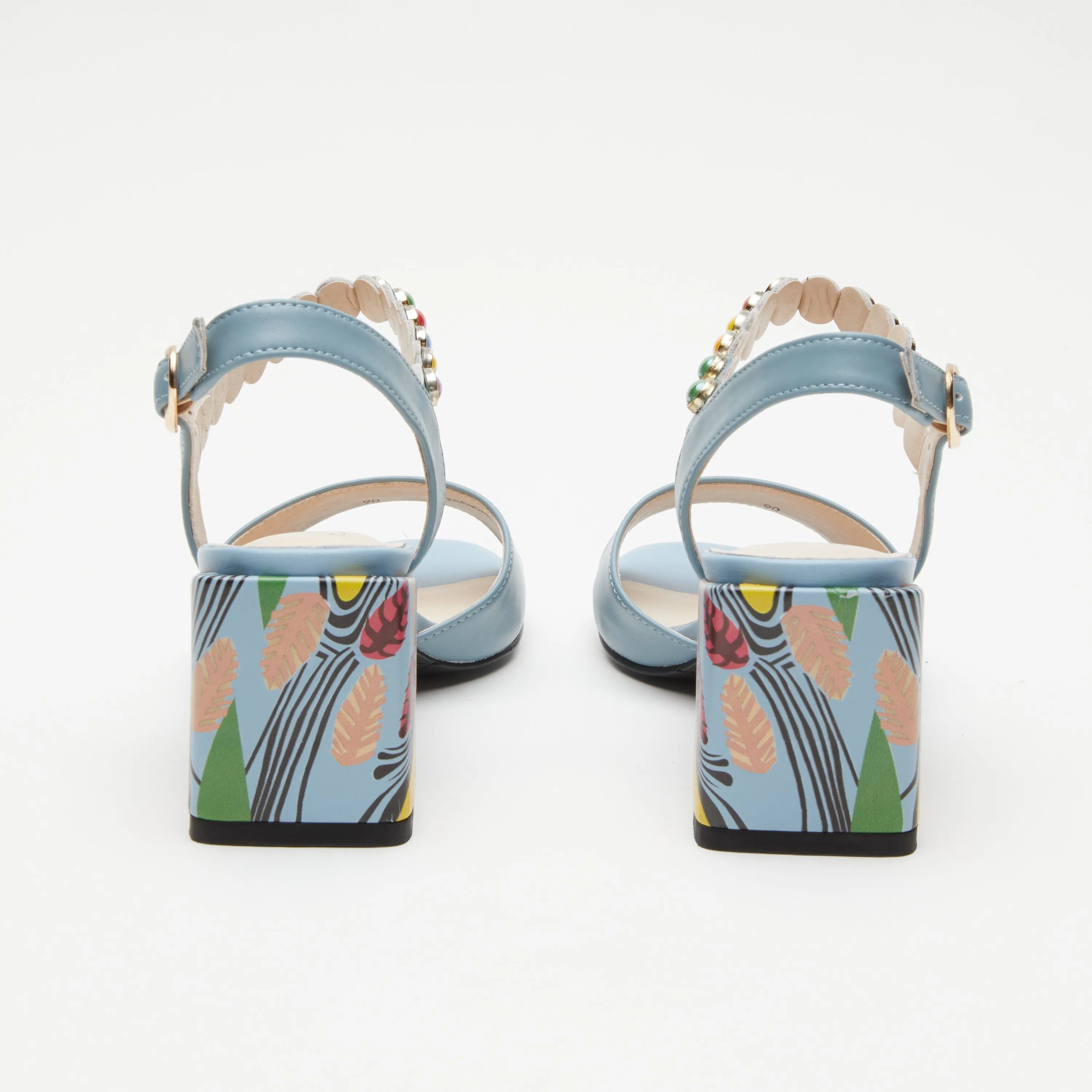 Spring Step Shoes Azura Legendary Sandals Women's Leather Multi Color 2.75" Heel
