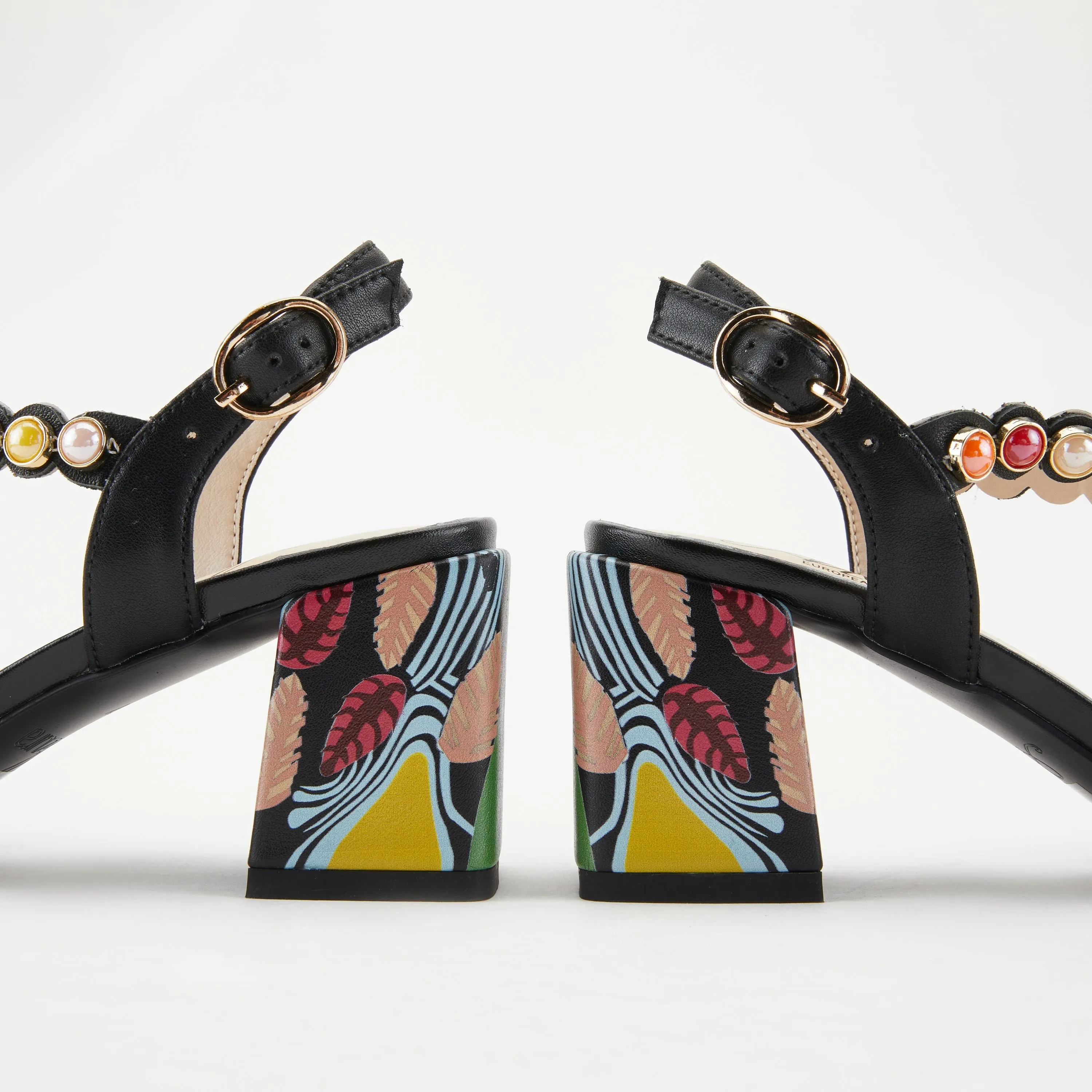 Spring Step Shoes Azura Legendary Sandals Women's Leather Multi Color 2.75" Heel