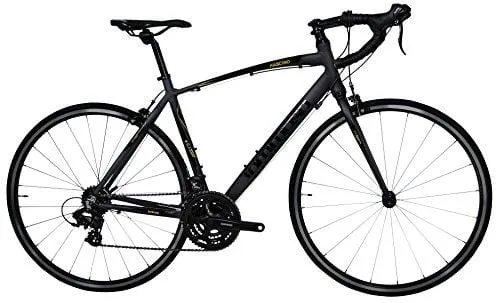 Tommaso Fascino - Sport Performance Aluminum Road Bike, Shimano Tourney, 21 Speeds - Black/Yellow - Extra Large
