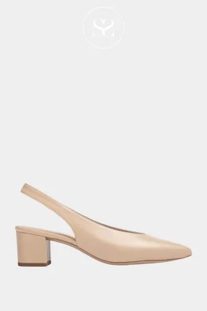UNISA JENSEN NUDE LOW BLOCK HEEL SLINGBACK